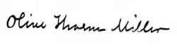 signature de Harriet Mann Miller