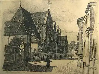 La rue Sainte-Croix au début du XXe&nbsp;siècle