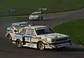 Arnesson en 1987 au circuit de Lydden Hill&nbsp;(en), sur Audi Sport Quattro S1 E2 "flat out";