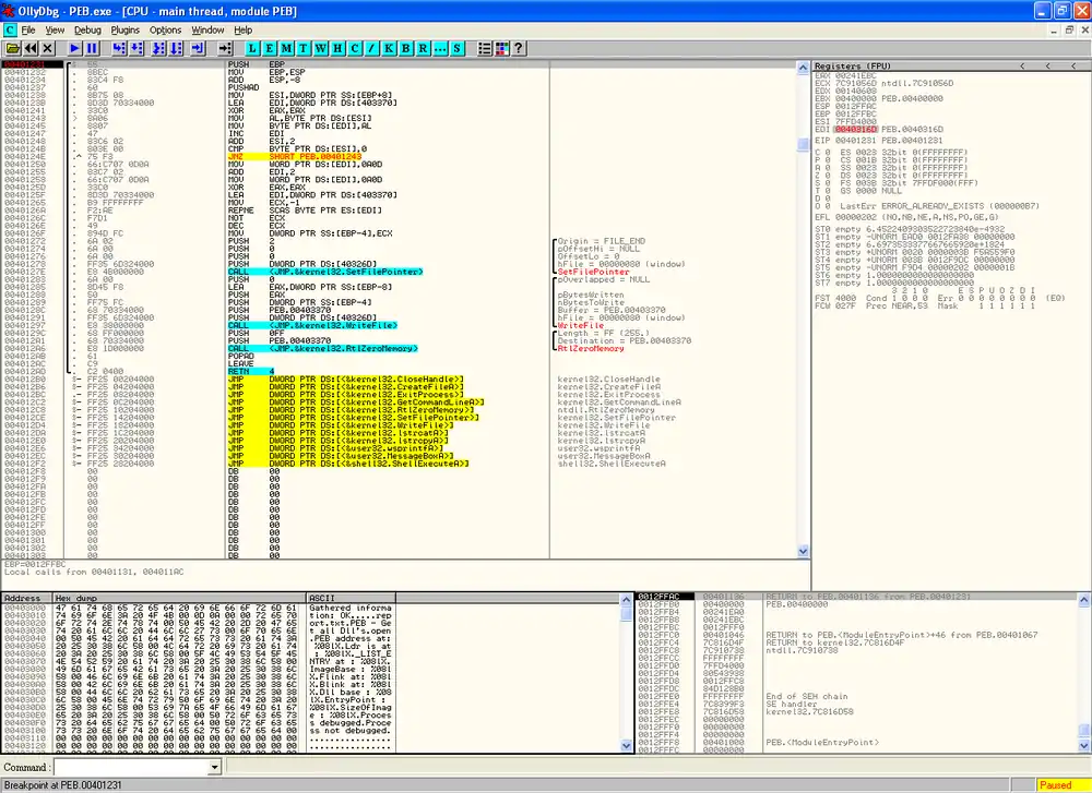 Description de l'image OllyDbg capture.png.