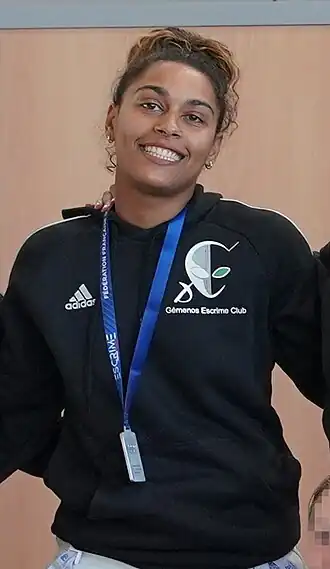 Margaux Rifkiss aux Championnats de France d'escrime 2023