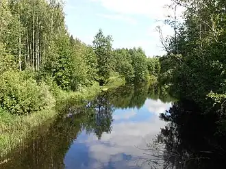 La rivière à Omuļupe.