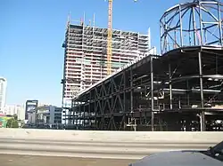 Regal Theatre et Marriott en construction à l'été 2008.