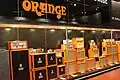 Amplificateurs pour guitare électrique de la marque britannique Orange en 2014.