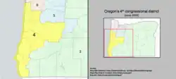 Description de l'image Oregon's 4th congressional district (since 2023).png.