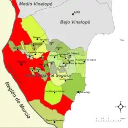 dans la comarque de la Vega Baja del Segura.