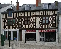 Maison à colombages.