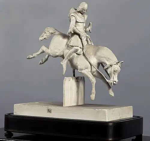 Cavalier sautant une palissade (La chasse au faucon) (1835), Paris, musée de la vie romantique.