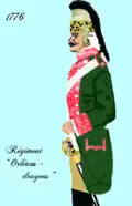régiment d’Orléans dragons de 1776 à 1779