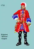 régiment d’Orléans dragons de 1733 à 1750