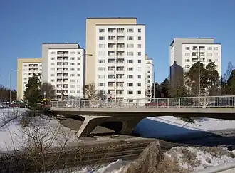 Le pont de Olshammarsgatan sur l'Huddingevägen, 2011