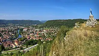 Panorama sur la ville depuis la Roche du Mont.