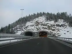 Le tunnel d'Orosmäki à Lohja.