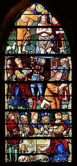 Le baptême du Christ et la décollation de Jean Baptiste (XVIe siècle).