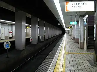 Vue des quais de la station