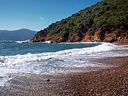 La droite de la plage de E gratelle.