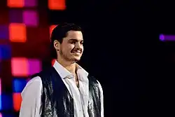 Description de l'image Oscar Zia - Melodifestivalen 2022, deltävling 2, fredagen 109.jpg.