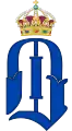 Monogramme d'Oscar Ier, roi de Suède.