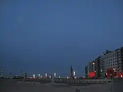 Soirée de mars sur la digue.