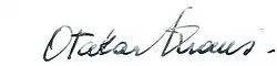 signature d'Otakar Kraus
