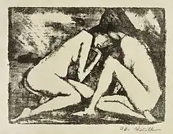 Deux filles assises, 1921-1922