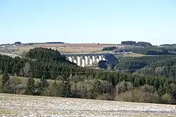 Le viaduc de l'Our (Ourtalbrücke) sert de frontière entre la Belgique et l'Allemagne.