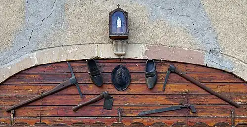 Outillage de mineur à La Côte.