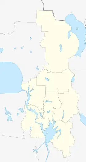 Voir sur la carte topographique du raïon de Kirillov