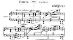Image illustrative de l’article Sonate pour piano no 1 de Scriabine