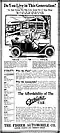 Publicité du 27 novembre 1910 sur l'The Indianapolis Star pour les voitures Overland