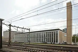 Vue arrière du bâtiment de 1956.