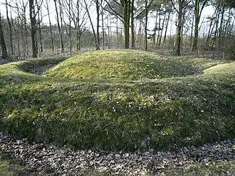 Tumulus mis en évidence au hameau de Toterfout.