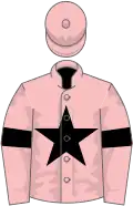 Pink, black star and armlets, pink cap