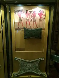 Lingots de cuivre de Crète et de Mycènes