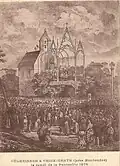 Pèlerinage de Pentecôte à Croix-Gente (1874).