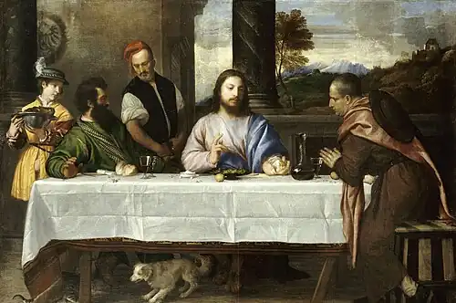 Les Pèlerins d'Emmaus1530, Louvre