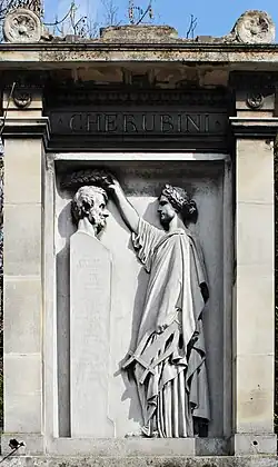 Tombe de Cherubini, cimetière du Père-Lachaise, 1846.