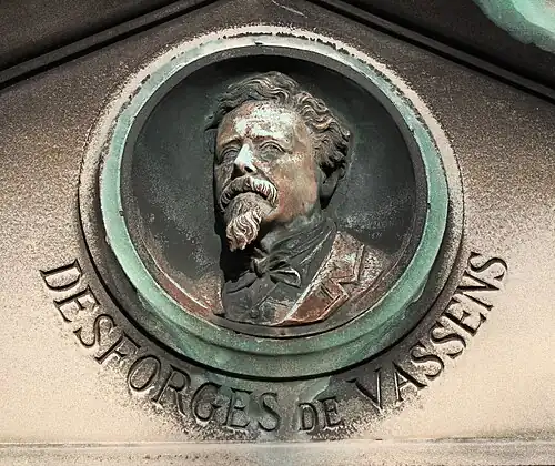 Charles-Eugène-Adolphe Desforges de Vassens, cimetière du Père-Lachaise