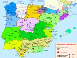 La première taïfa de Badajoz, en 1085