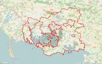 Périmètre du PNR en 2014.
