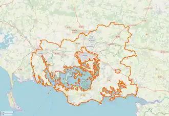 Périmètre du PNR au 1er janvier 2019.