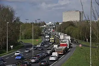 Le périphérique nord aux heures de pointe, Aire urbaine de Caen