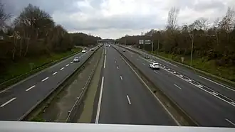 Périphérique nord de Nantes (après la porte de Rennes).