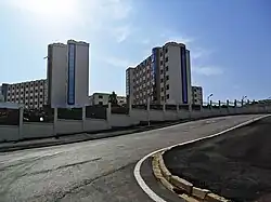 Vue sur le pôle (en chantier).