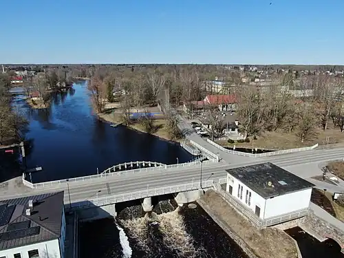 Le grand pont de la La Põltsamaa.