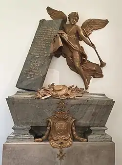 Pierre tombale de Gabriel von Seth à l'église de Byarum,