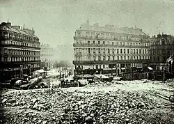 Arasement de la butte des Moulins.