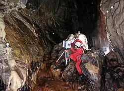 Numérisation 3D par balayage laser de la goule de Foussoubie, Vagnas, Ardèche.