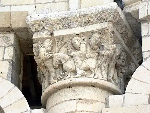 Chapiteau no&nbsp;5 : L'Entrée de Jésus à Jérusalem.