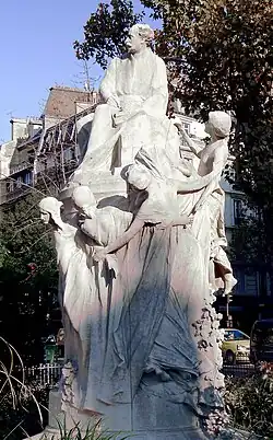 Monument à Dumas-fils (1906), Paris, place du Général-Catroux.